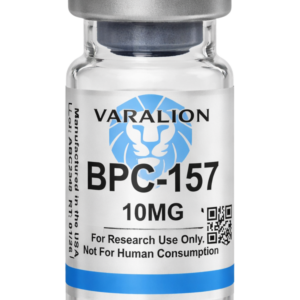 Alt Text: BPC-157 10mg research grade peptide vial by Varalion USA